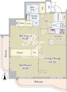 センテニアルタワー 1402 間取り図