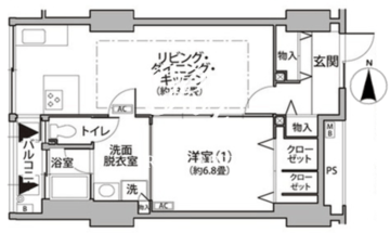 東雲キャナルコートCODAN 12-808 間取り図