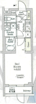 アイルプレミアム西新宿 101 間取り図
