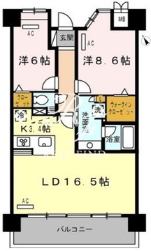 ロイヤルパークス豊洲 306 間取り図