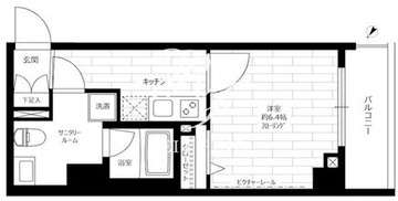 グランドコンシェルジュ日本橋水天宮 307 間取り図