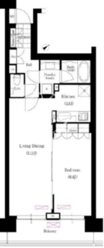 ブリリアイスト三軒茶屋 I-610 間取り図