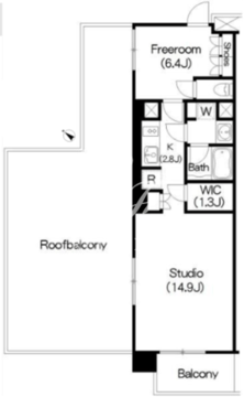 ブリリアイスト三軒茶屋 I-501 間取り図