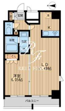 KDXレジデンス東新宿 1210 間取り図