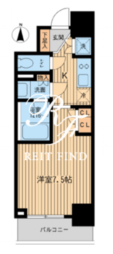 HF上野入谷レジデンス 1002 間取り図