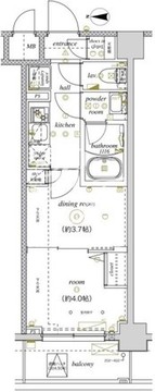 エル・グランジュテ本所吾妻橋 202 間取り図