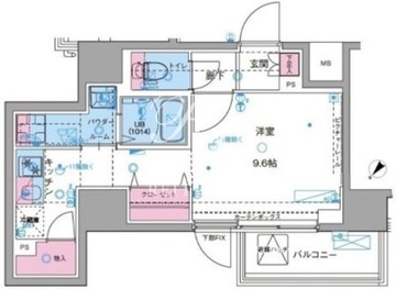 ジェノヴィア駒込駅グリーンヴェール 1003 間取り図