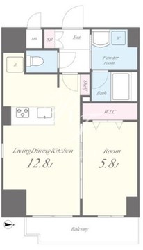 グランデュール秋葉原 201 間取り図