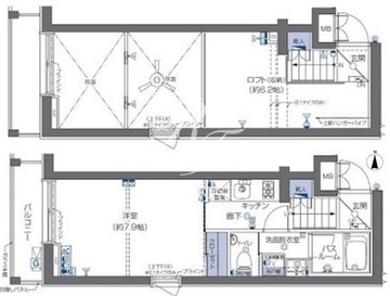 ズーム六本木 305 間取り図