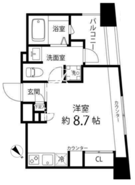 レニール本駒込 204 間取り図