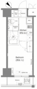 プラウドフラット新大塚 802 間取り図