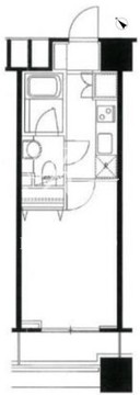 ファーストリアルタワー新宿 1302 間取り図