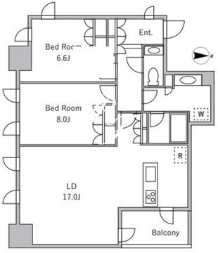 ラサンテ麹町 1401 間取り図