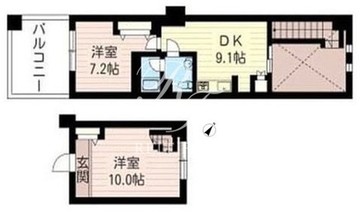 レジデンスシャルマン月島 845 間取り図