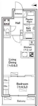ディオスプラド 405 間取り図