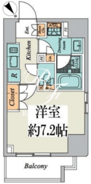 クレストコート文京湯島 503 間取り図