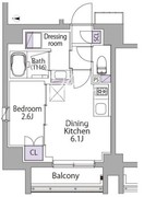 イプセ代々木 201 間取り図