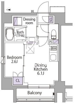 イプセ代々木 401 間取り図