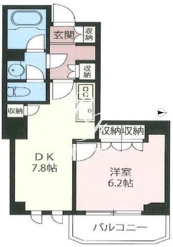 エスティメゾン北新宿 305 間取り図
