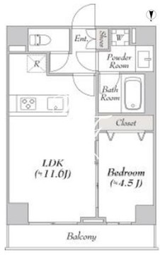 ルミーク大山 402 間取り図
