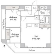 ルミーク大山 702 間取り図