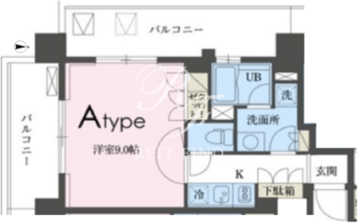 ガレリア東新宿 902 間取り図