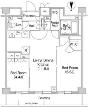 コンフォリア駒場 305 間取り図