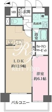 パークフラッツ日本橋馬喰町 1202 間取り図