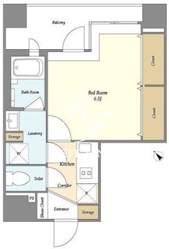 パークプレミア門前仲町 401 間取り図