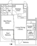 コンフォリア大森トロワ 601 間取り図