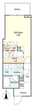 ライトテラス秋葉原 403 間取り図
