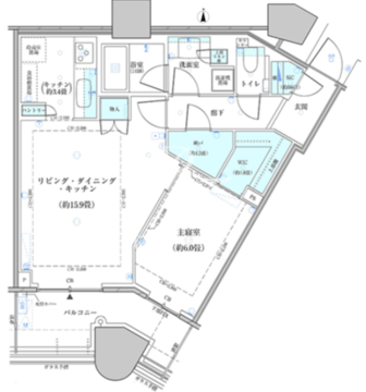 パークタワー勝どき S-2627 間取り図