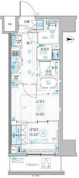 ブライズ大森本町 403 間取り図