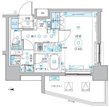 ブライズ大森本町 505 間取り図