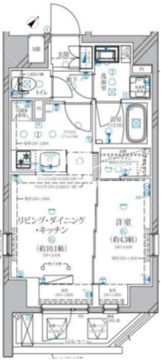 ディアレイシャス赤羽 101 間取り図