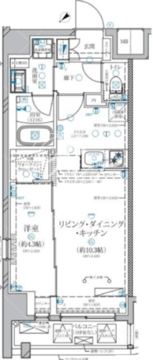 ディアレイシャス赤羽 202 間取り図