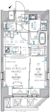 ディアレイシャス赤羽 203 間取り図