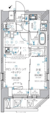 ディアレイシャス赤羽 403 間取り図