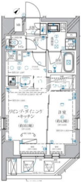 ディアレイシャス赤羽 903 間取り図