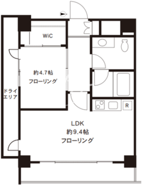 四谷デュープレックスD-R 104 間取り図