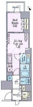 クレストコート渋谷笹塚 306 間取り図