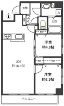 スパッジオ上野東 201 間取り図