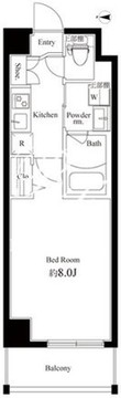ハーモニーレジデンス新宿御苑 THE EAST 306 間取り図