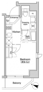 プラウドフラット森下 601 間取り図