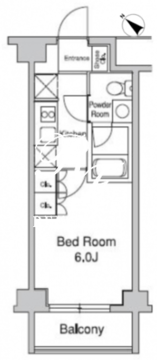 プラウドフラット目黒行人坂 703 間取り図