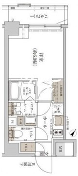 エステムプラザ品川西小山 602 間取り図