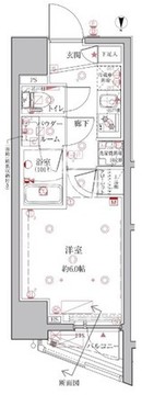 クレイシアIDZ千代田岩本町 101 間取り図