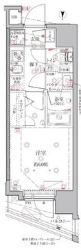 クレイシアIDZ千代田岩本町 202 間取り図