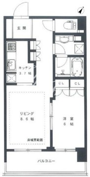 新宿グランドプラザ 403 間取り図