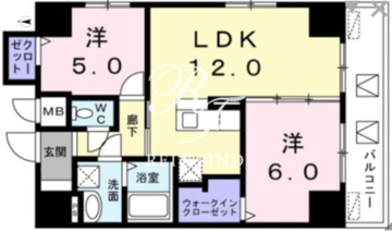 レジデンス桜樺 401 間取り図
